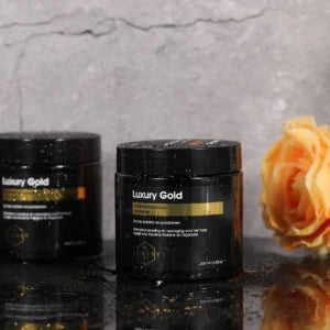 Luxury Gold Hairextensions masker