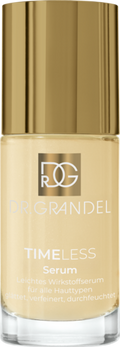 DR. GRANDEL
TIMELESS
Serum
Verfijnend werkstofserum

Licht werkstofserum voor alle huidtypes. Maakt glad, verfijnt en hydrateert.