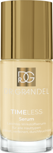 DR. GRANDEL
TIMELESS
Serum
Verfijnend werkstofserum

Licht werkstofserum voor alle huidtypes. Maakt glad, verfijnt en hydrateert.