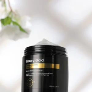 Luxury Gold Hairextensions masker