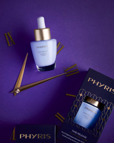 PHYRIS
TIME RELEASE
HYALURON FILLER
Directe opvulling, langdurige hydratatie

Hydraterend werkstofserum