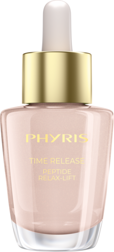 PHYRIS
TIME RELEASE
PEPTIDE RELAX-LIFT
Directe ontspanning en glad maken van expressielijntjes, stimuleert langdurig de huidvernieuwing

Ontspannend werkstofserum