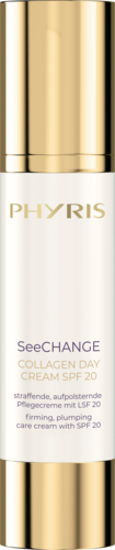 PHYRIS
SEECHANGE
COLLAGEN DAY CREAM SPF 20
Protection. Balancing. Plumping.

verstevigende, opvullende verzorgingscrème met SPF 20