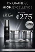 DR. GRANDEL
HIGH EXCELLENCE
HET ANTI-AGING-MULTITALENT TEGEN DE TEKENEN VAN HUIDVEROUDERING